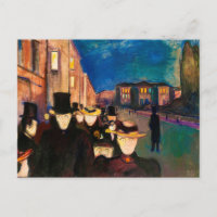 Noche en la calle Karl Johan (1892)