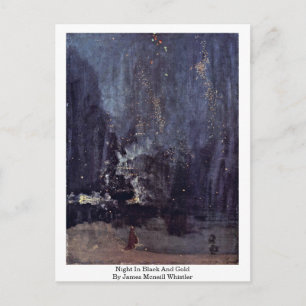 Postal Noche En Negro Y Oro De James Mcneill Whistler