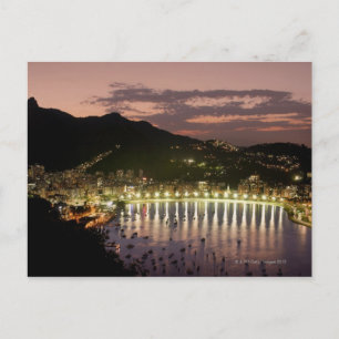Postal Noche en Río de Janeiro, Brasil