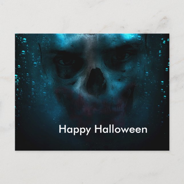 Postal Noche espeluznante de Halloween (Anverso)