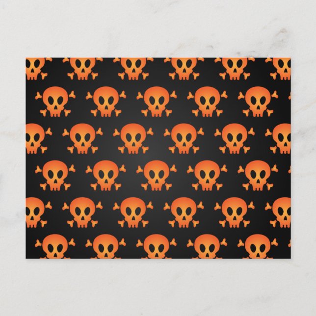Postal Noche espeluznante de Halloween (Anverso)