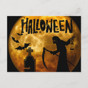 Postal Noche espeluznante de Halloween