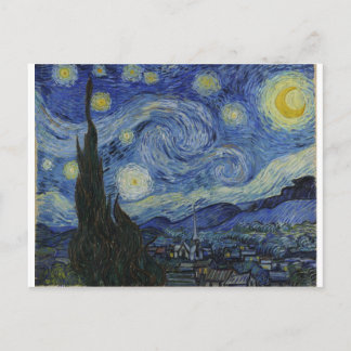 Postal Noche estrellada, 1889, por Vincent van Gogh