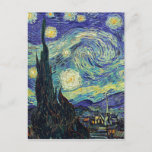 Postal Noche estrellada de van Gogh<br><div class="desc">Un diseño perfecto que funcionará en los negocios o en la vida privada. Un aspecto sencillo,  minimalista y perfecto. Solo por ti.</div>