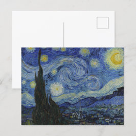 Postal Noche estrellada de Van Gogh: Remolino de sueños