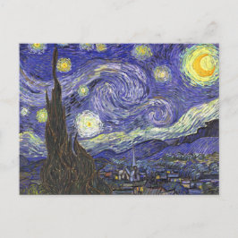 Postal Noche estrellada de Vincent van Gogh