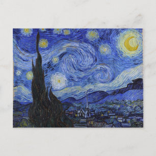 Postal "Noche estrellada" de Vincent Van Gogh