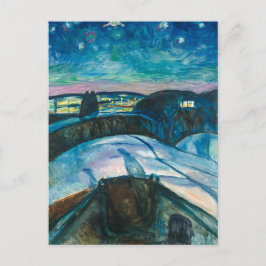 Postal Noche estrellada | Edvard Munch |