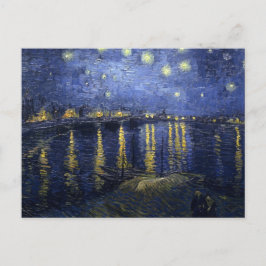 Postal Noche estrellada sobre el Rhone