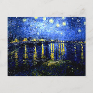 Postal Noche estrellada sobre el Ródano por Van Gogh
