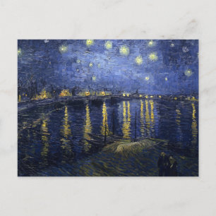 Postal Noche estrellada sobre el Ródano por Van Gogh