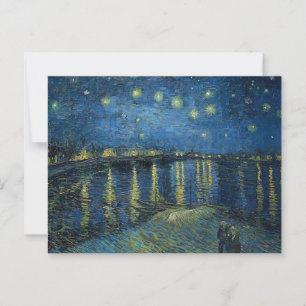 Postal Noche estrellada sobre el Ródano Vincent van Gogh