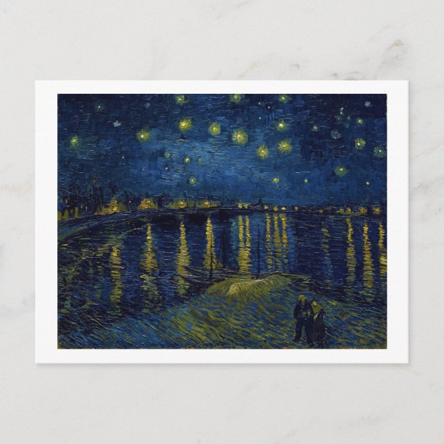 Postal Noche estrellada, Vincent van Gogh (Anverso)