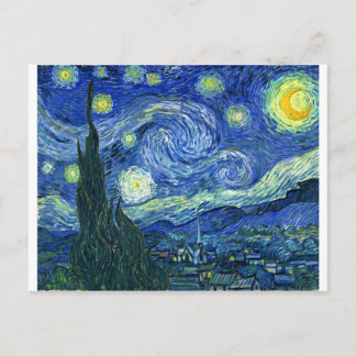 Postal Noche estrellada - Vincent van Gogh (1889)