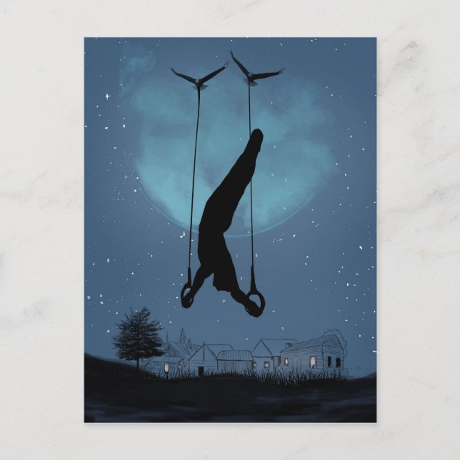 Postal noche extraña (Anverso)