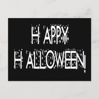 Postal Noche Feliz Halloween Textos