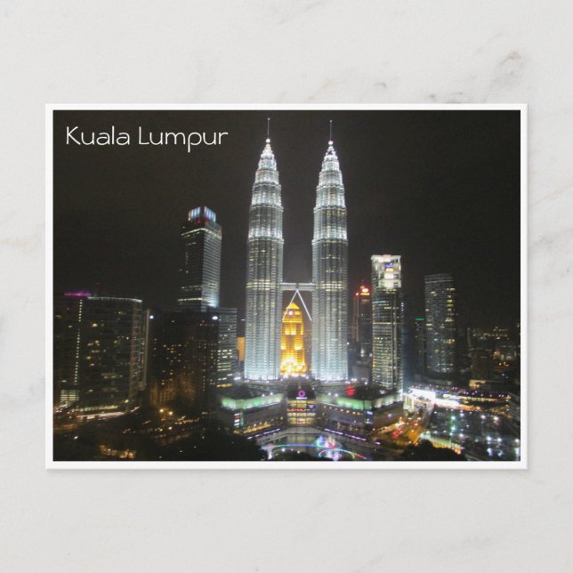 Postal noche kl towers (Anverso)
