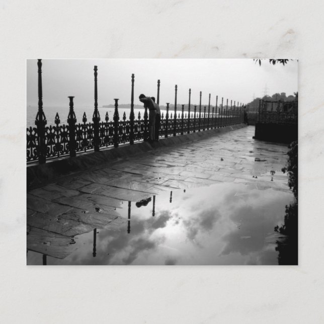 Postal Noche lluviosa (Anverso)