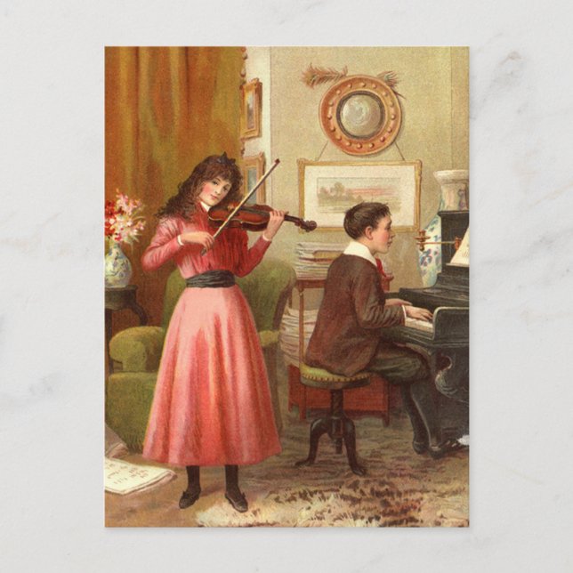 Postal Noche musical (Anverso)