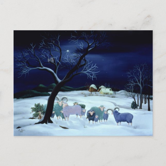Postal Noche Santa de la Noche Silenciosa de 1995 (Anverso)