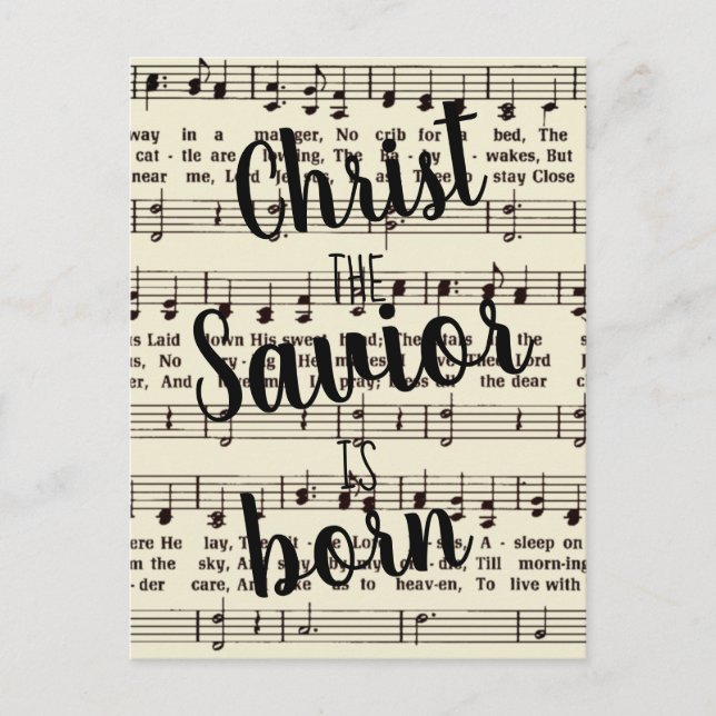 Postal Noche silenciosa (Anverso)