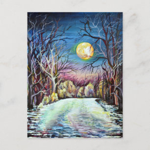 Postal Noche silenciosa en Suecia