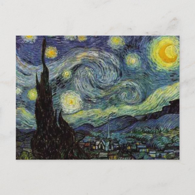 Postal Noche Starry - van Gogh (Anverso)