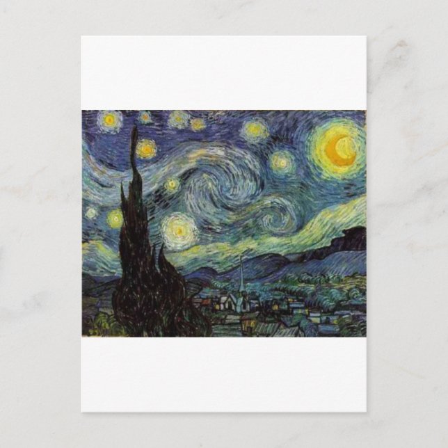 Postal Noche Starry - van Gogh (Anverso)
