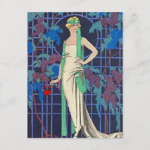 Postal Noche subió por George Barbier