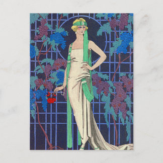 Postal Noche subió por George Barbier