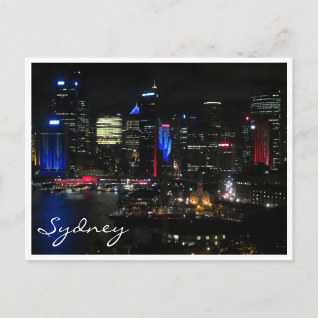 Postal noche vívida de sydney (Anverso)