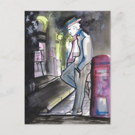 Postal Noche y Buzon Tango