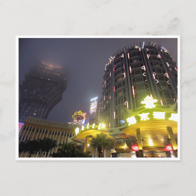 Postal noches de casino de macao (Anverso)