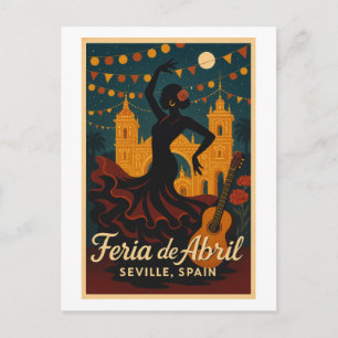 Postal Noches de Flamenco – Feria de Abril, Sevilla