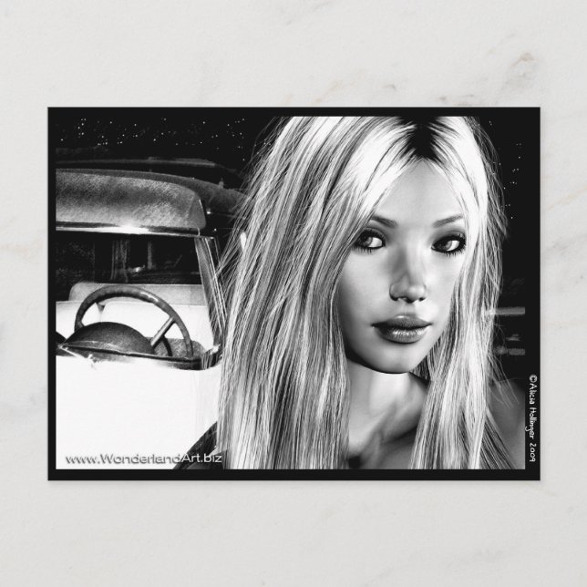 Postal Noches de Hollywood (Anverso)