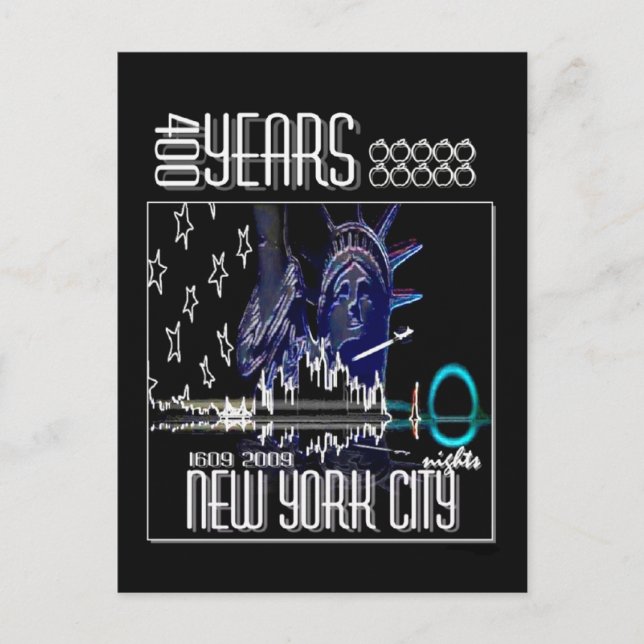 Postal "NOCHES" (Neon) (Anverso)