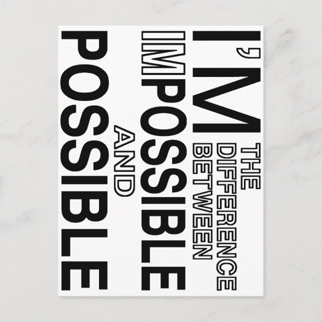 Postal Nociones imposibles (Anverso)