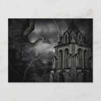 Postal nocturna de cigüeña oscura