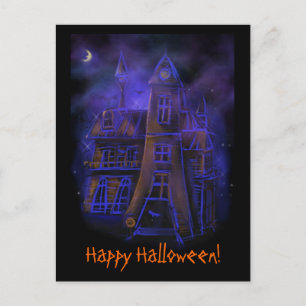 Postal nocturna de Halloween
