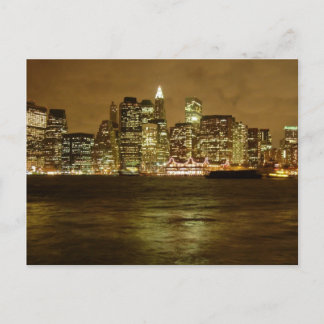 Postal nocturna de Nueva York