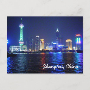 postal nocturna de Shanghai