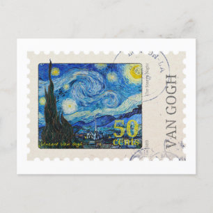 Postal nocturna Van Gogh Starry