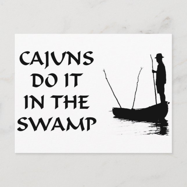 POSTAL NOLA CAJUNS LO HACE EN EL PANTANO (Anverso)