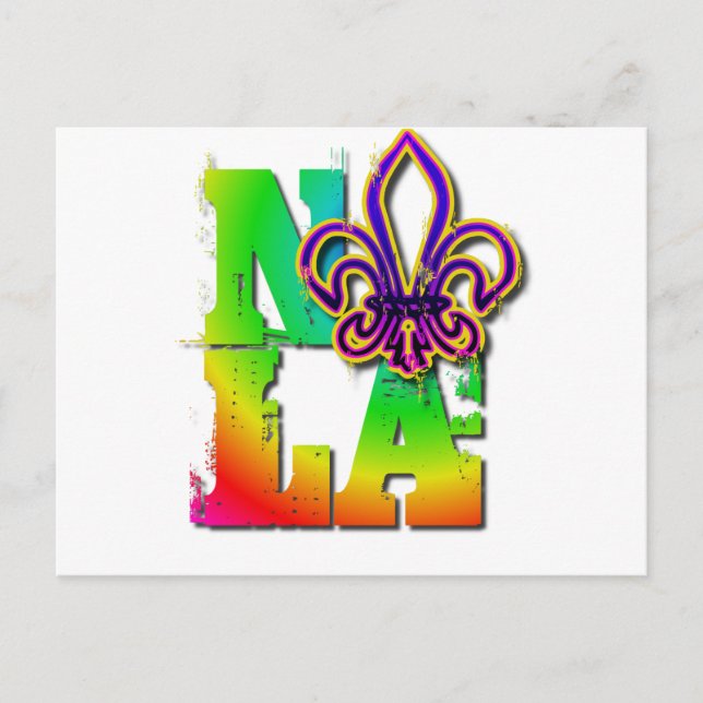 POSTAL NOLA FLEUR DE LIS (Anverso)