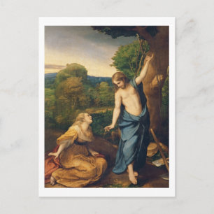 Postal Noli Me Tangere, c.1534 (aceite sobre lienzo) (par