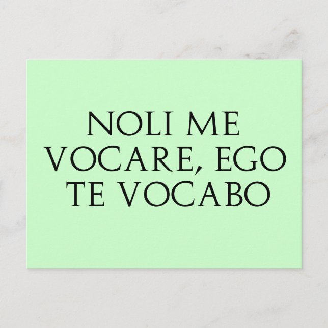 Postal Noli Me Vocare (Anverso)
