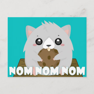 Postal Nom Hamster Postcard