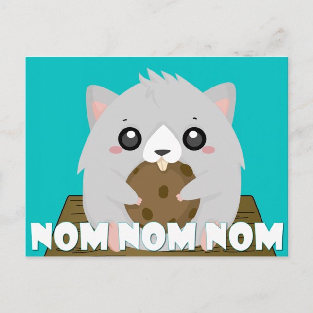 Postal Nom Hamster Postcard (Anverso)