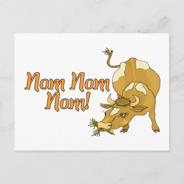 Postal Nom Nom Cow (Anverso)