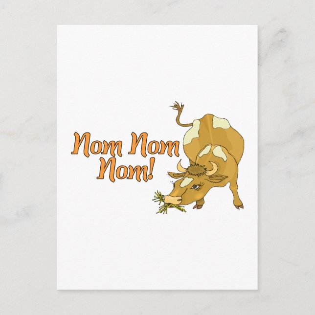 Postal Nom Nom Cow (Anverso)